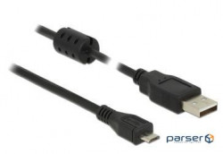 Mobile device cable Delock USB2.0 A-microB M/M 3.0m,AWG24+28+Ferrite (70.08.4909-50)
