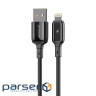 Кабель Proove Flex Metal Lightning 2.4A (1m) black (CCFM20001101)