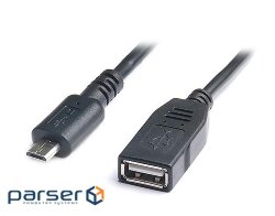 Date cable OTG USB 2.0 AF to Micro 5P 0.1m REAL-EL (EL123500014)
