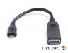 Дата кабель OTG USB 2.0 AF to Micro 5P 0.1m REAL-EL (EL123500014)