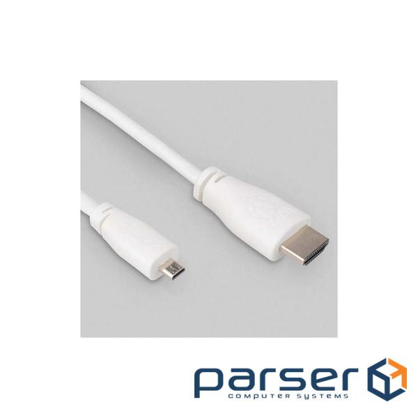 Додаткове обладнання для Мікро ПК Raspberry Pi Кабель microHDMI-HDMI для Raspberry Pi 1м оф (SC0358)