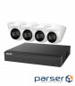 Комплект відеоспостереження Dahua NVR1B04HC-4P/E/4-T1B20 EZIP-KIT