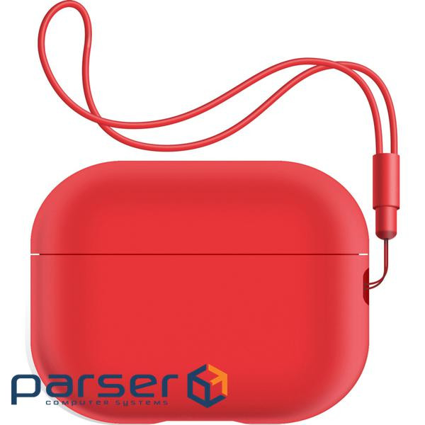 Чохол ArmorStandard Silicone Case with straps для Apple Airpods Pro 2 Red (ARM68614)