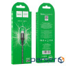 Кабель HOCO X50 USB to Type-C 3A, 1m, nylon, aluminum connectors, Black (6931474734235)