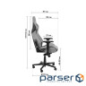 Крісло ігрове GT Racer X-8005 Dark Gray/Black Suede