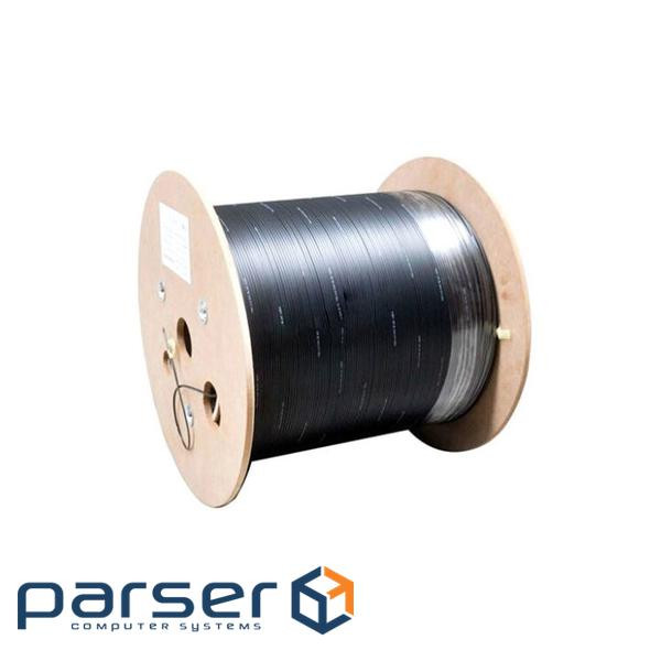 Fiber optic cable PiPo FTTH 1-fiber GJXH-1B6, flat, with allowable tensile strength 