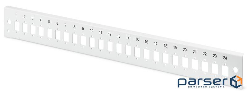 Фронтальна панель Digitus патч-панелі 24x LC Duplex, SC Simplex, E2000 Simplex 1U, qui (DN-96207-QL)