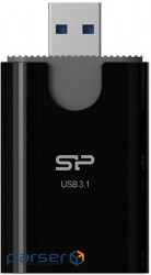 Card Reader USB3.1 SILICON POWER Combo SD/microSD Black (SPU3AT5REDEL300K)