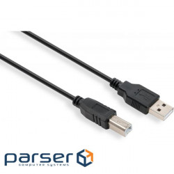 Printer cable USB 2.0 AM/BM 1.8 m Vinga (VCPDCAMBM1.8BK)