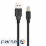 Printer cable USB 2.0 AM/BM 1.8 m Vinga (VCPDCAMBM1.8BK)