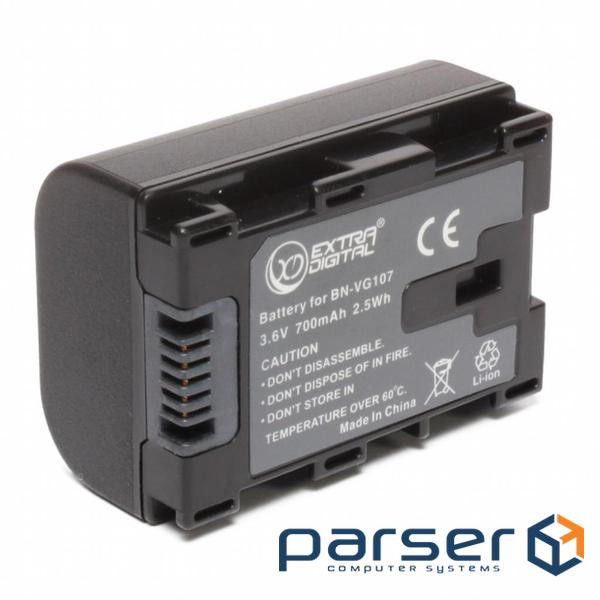 Battery for photo / video Extradigital JVC BN-VG107 (chip) (BDJ1308)