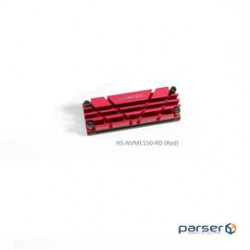 Vantec Accessory HS-NVME150-RD ICEBERQ M.2 NVMe/SSD Heat Sink with Thermal Pad RED Brown Box
