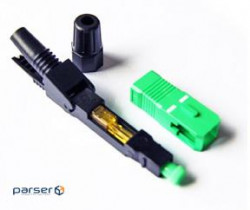 Конектор SC / APC-D швидкого монтажу, для плоского кабелю на клямці, ціна за 1 шт , Q100 (9851)