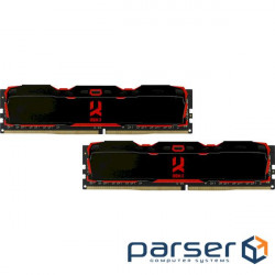 Модуль пам'яті GOODRAM IRDM X Black DDR4 3200MHz 32GB Kit 2x16GB (IR-X3200D464L16A/32GDC)