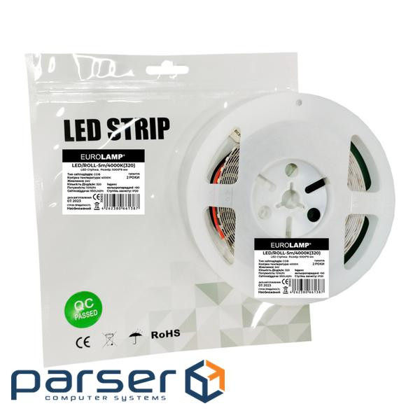 Світлодіодна стрічка Eurolamp 24V, 4000K 5м (LED/ROLL) (LED/ROLL 5м)