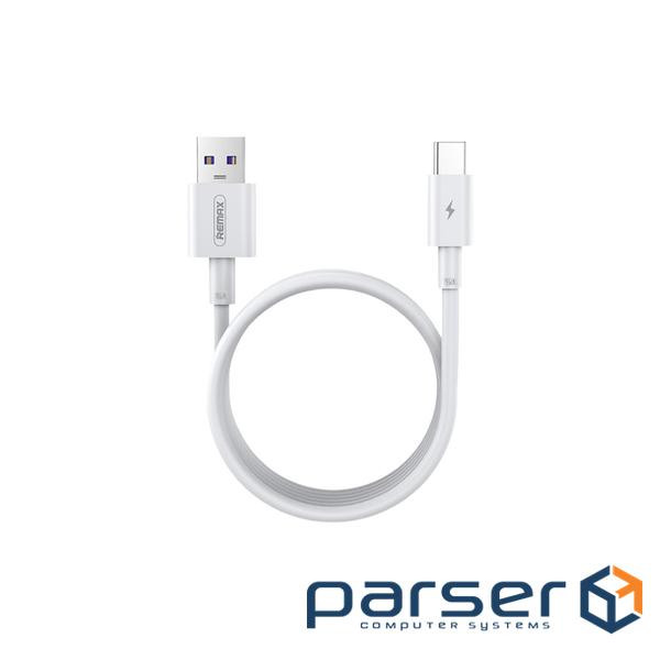 Cable Remax Marlik USB 2.0 to Type-C PD 22.5W 5A 1M White (RC-175a)