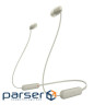 Навушники Sony WI-C100 Beige (WIC100C.CE7)