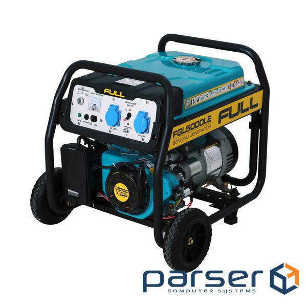 Генератор бензиновий FGL 5000LE, однофазний 230V, 50Hz, 4,75KVA, об&apos,єм 28л 
