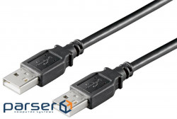 Кабель Goobay USB2.0 A M/M 1.8m, AWG28 2xShielded Cu (75.09.3593-1)