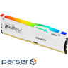 Модуль пам'яті KINGSTON FURY Beast RGB EXPO White DDR5 6000MHz 16GB (KF560C30BWEA-16)