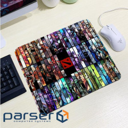 Коврик 240*220 тканинний DOTA2 ''Heroes'', толщина 2 мм , OEM (HR240)