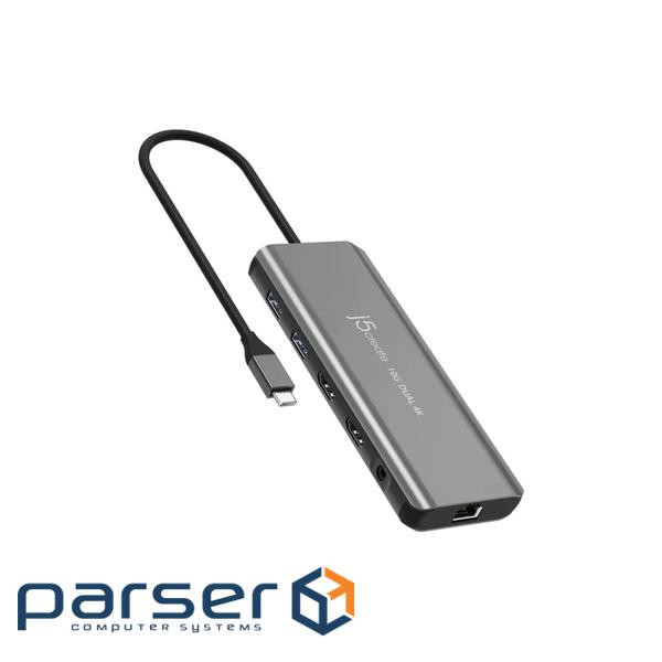 Багатопортовий мультиадаптер J5create JCD398-N, USB Type-C 5-в-1