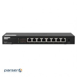 QNAP Switch QSW-1108-8T-US 8port 2.5Gbps auto negotiation Unmanaged switch Retail