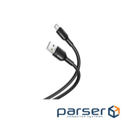 Дата кабель USB 2.0 AM to Micro 5P 1.0m 2A black XO (NB212-AM.black)
