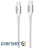 Кабель Proove WireX Type-C to Type-C 60W (1m) white (CCWX60002202)