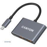 CANYON hub DS-3 3in1 USB-C Dark Grey (CNS-TDS3)