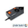Мережевий фільтр REAL-EL RS-6 Extra 5 м, 6 розеток, чорний (EL122300003)