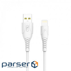 Кабель SkyDolphin S08L USB - Lightning (M/M), 1 м , White (USB-000560)