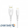 Кабель SkyDolphin S08L USB - Lightning (M/M), 1 м , White (USB-000560)