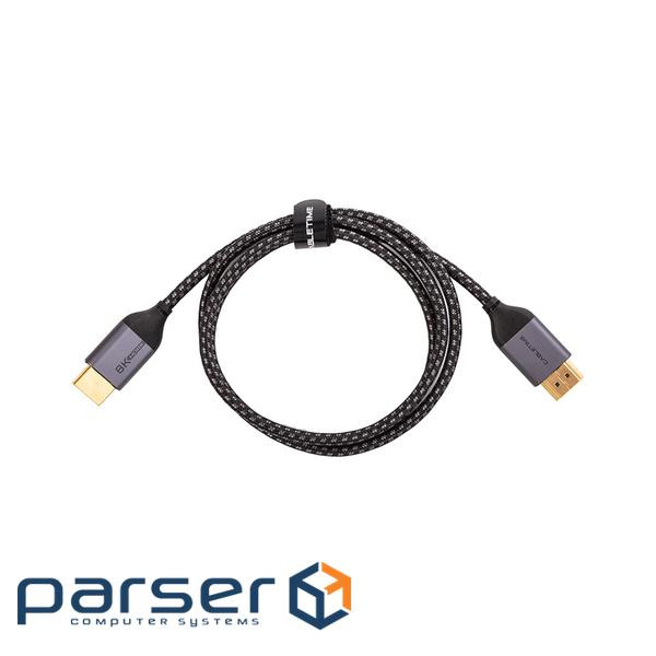 Відео кабель Cabletime HDMI (M) - HDMI (M), 2.1V, 32AWG, 8K Ultra HD, 2м (CA914654) (CA914654)