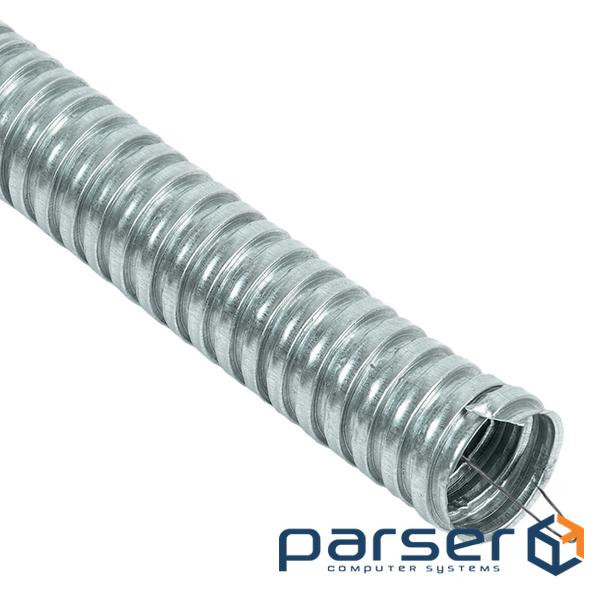 Metal hose, D18.9 / 13.9 mm (50 m) galvanized with a broach, EMC (RZ-Ts -15-E(50))