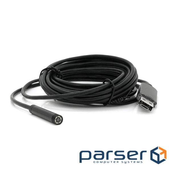 2 in 1 MicroUSB / PC HD ендоскоп, міні камера 7.0 mm, м&apos,який дріт, 5м (YT-En-5SW7.0) (YT-En-5SW7.0)