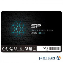 SSD внутрішні Silicon Power A55 512Gb SATAIII TLC (SP512GBSS3A55S25)
