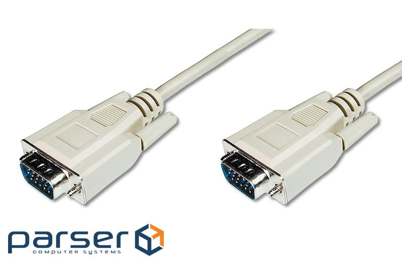 Кабель VGA (HDDB15M/M) DIGITUS 1.8м White/ Білий , bulk (AK-310100-018-E)
