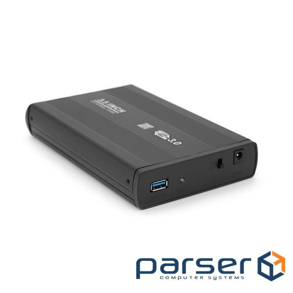 Карман , 3,5 "алюмінієвий корпус, інтерфейс USB3.0 SATA, Black (3530SBl)