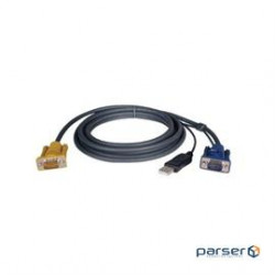 USB (2-in-1) Cable Kit for NetDirector KVM Switch B020-Series and KVM B022-Series, 19-ft. (P776-019)