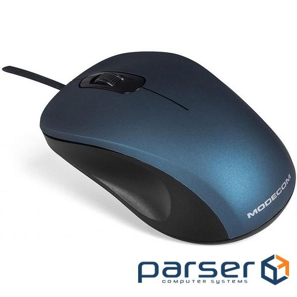 Миша Modecom MC-M10S, 3кн., 1600dpi, Silent, синяя (M-MC-M10S-400)