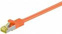 Патч-корд екранований RJ45 SFTP7 1.0m, patch AWG26 D=6.2mm LSOH Gold Cu, оранжевий (75.09.1588-10)