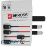 Універсальний мережевий перехідник SKROSS MUV USB (AC) White (1.302962)