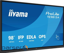 97.5" 16:9 інтерактивний IPS UHD РК дісплей, 24/7 , 500 кд/м2, ОС Андроід 14, 8GB/128 (TE9813A-B2AG)