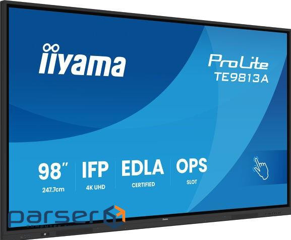 97.5" 16:9 інтерактивний IPS UHD РК дісплей, 24/7 , 500 кд/м2, ОС Андроід 14, 8GB/128 (TE9813A-B2AG)