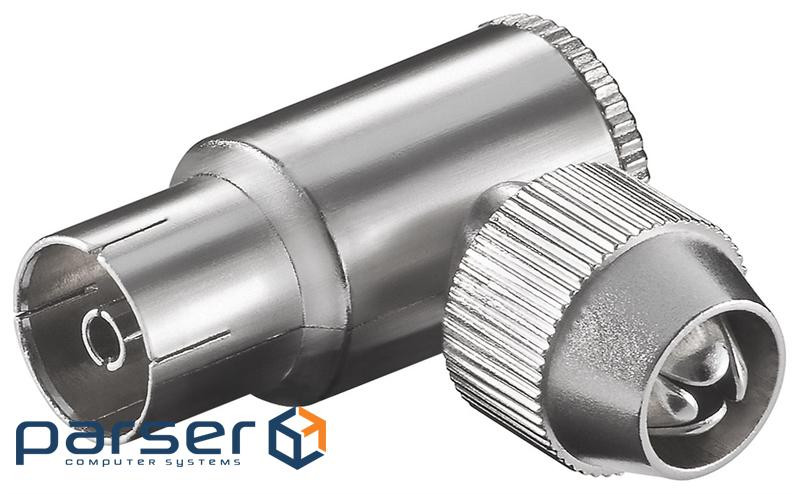 Штекер FreeEnd-RF:Coaxial,/F конектор Screw Fixing 90ё,металік (75.01.1488-100) (75.01.1488-100)