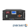 Акумулятор LP LiFePO4 48V (51,2V) - 100 Ah (5120Wh) (Smart BMS 100A) LCD RM (20330)