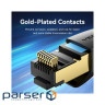 Патч-корд 5м, S/FTP cat 8 RJ-45 black Vention (IKABJ)