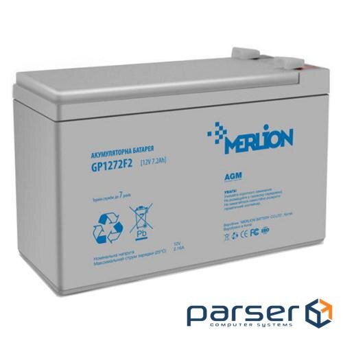 Акумуляторна батарея MERLION GP1272F2 (12В, 7.2Ач)