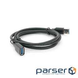 Подовжувач VEGGIEG USB 3.0 AM / AF, 1.0m, Black (YT-3.0AMAF-1.0BL Black)